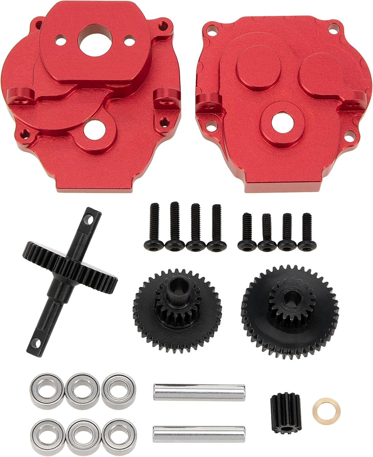 MEUS RACING TRX4M Caja de transmisión Caja de cambios con engranajes para Traxxas DefenderBroncoK10F150 118 RC Crawler Piezas de mejoras de coche,