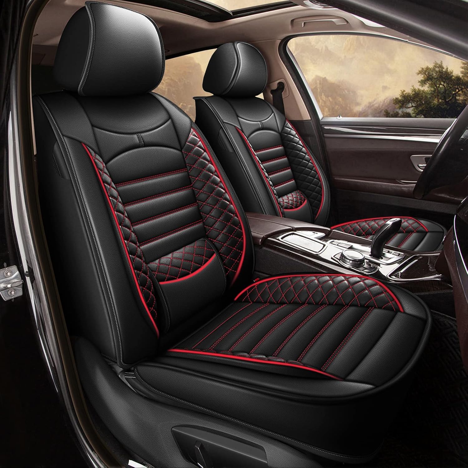Fundas de asiento para Chevrolet Trailblazer 2021-2024, juego completo de 5 asientos, impermeables, de piel sintética, protector de cojín compatible