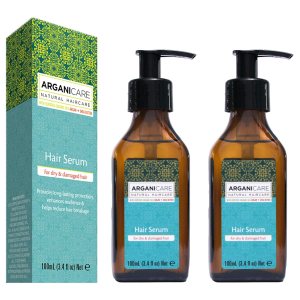 Arganicare Aceite de argán natural para cabello seco y dañado, suero vegano para el crecimiento del cabello con aceite de jojoba diseñado para la Arganicare Aceite de argán natural para cabello seco y dañado, suero vegano para el crecimiento del cabello con aceite de jojoba diseñado para la