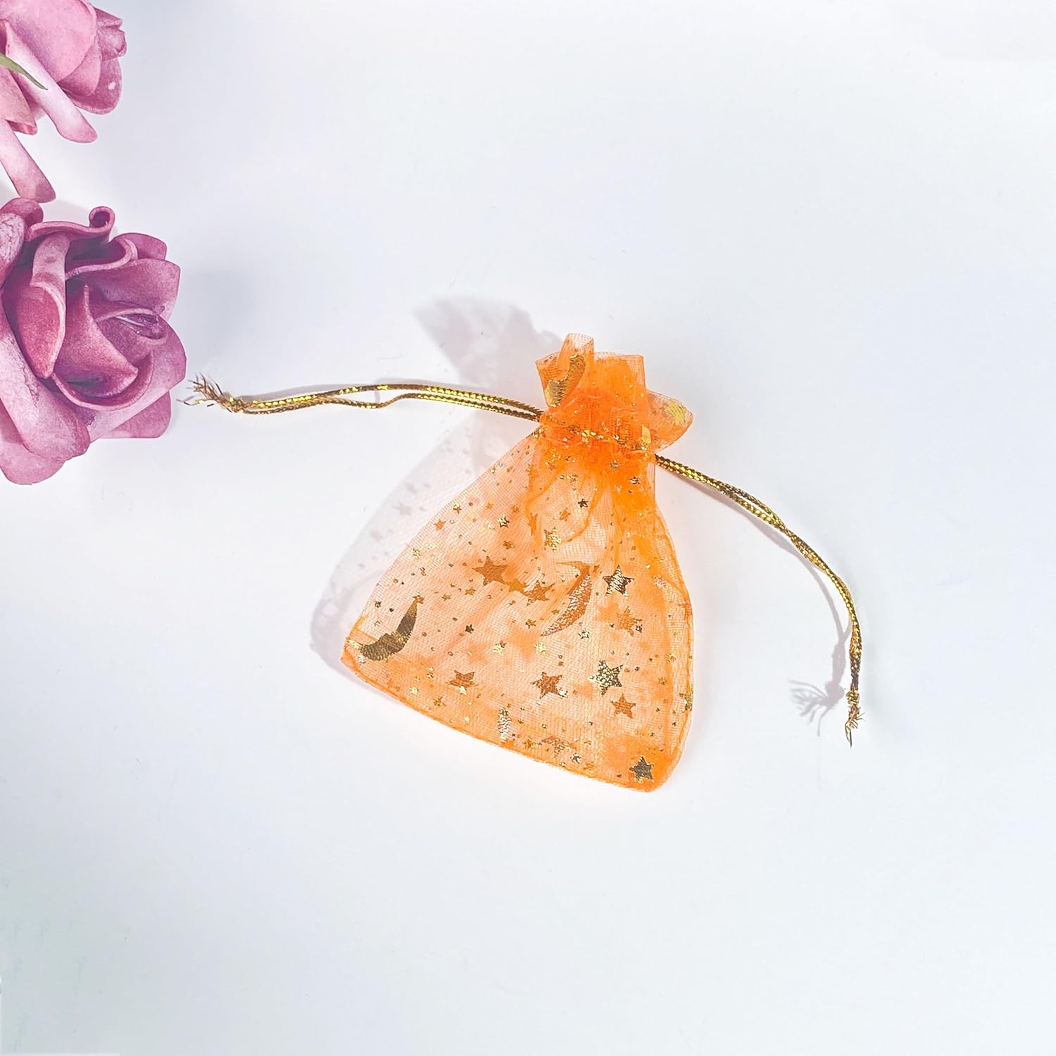 ELOOF Bolsas de regalo de dulces, bolsas de regalo, joyería de fiesta, bolsas de malla para regalos, bolsas de malla pequeñas con cordón de organza