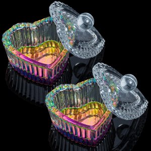 AORAEM 2 piezas de puntas de uñas Art Dappen Dish con tapa, polvo líquido acrílico, monómero, vaso de cristal, herramientas de cristalería para uso AORAEM 2 piezas de puntas de uñas Art Dappen Dish con tapa, polvo líquido acrílico, monómero, vaso de cristal, herramientas de cristalería para uso