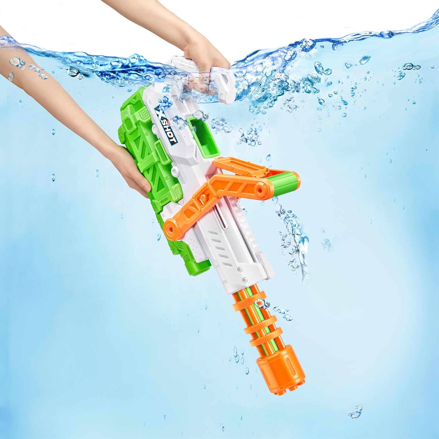 ZURU – Pistola de agua X-Shot de llenado rápido con cañón hidráulico para verano, juguetes de agua X-Shot, se llena con agua en solo 1 segundo,