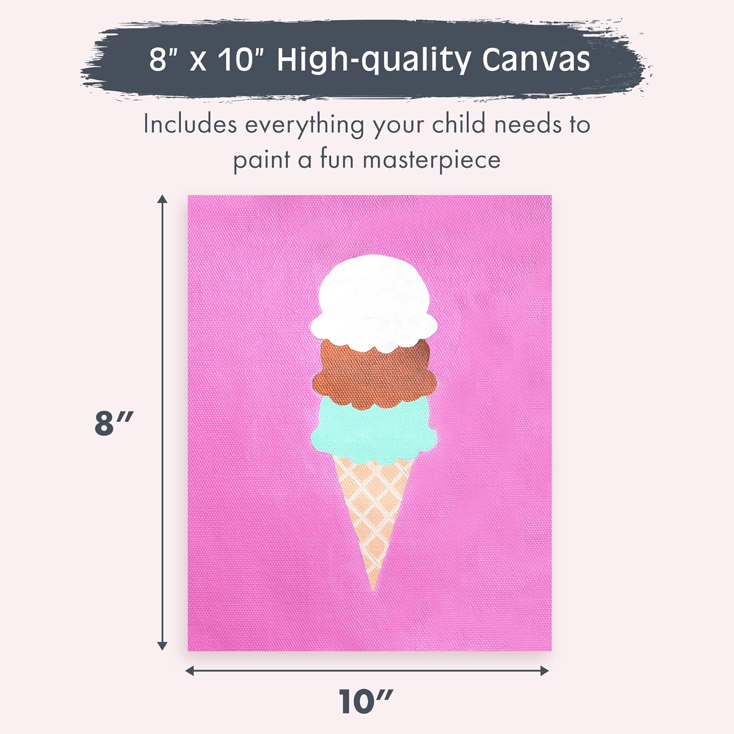 Pink Picasso Kits de pintura por números para niños de 8 a 12 años  Kit de manualidades para niños principiantes de bricolaje, pintura acrílica,