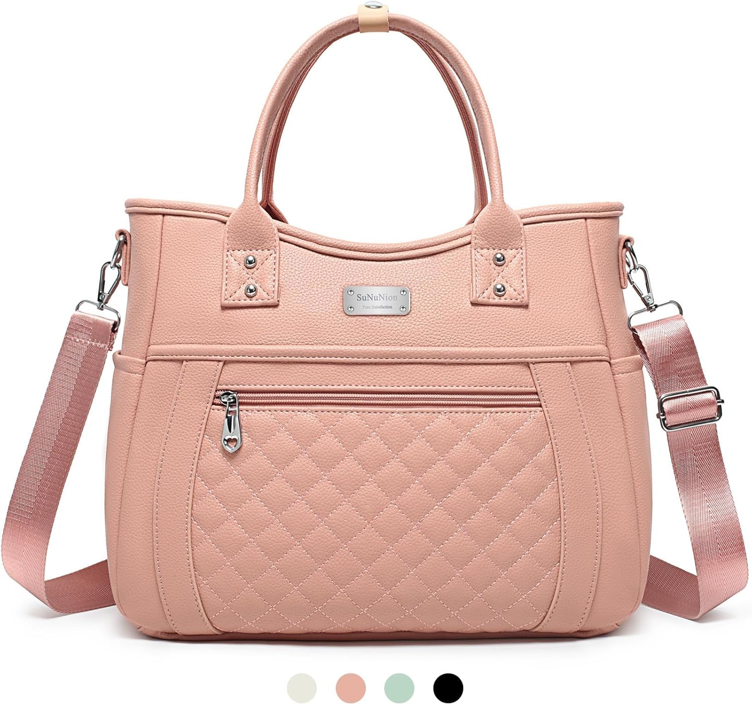 Bolsa de almuerzo para mujer, aislada, a prueba de humedad, de piel sintética, grande, a prueba de fugas, congelable, reutilizable, portátil, para