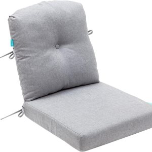 QILLOWAY Juego de cojines para sillas de exterior con cuerdas, cojines de repuesto para muebles de patio (platagris) QILLOWAY Juego de cojines para sillas de exterior con cuerdas, cojines de repuesto para muebles de patio (platagris)