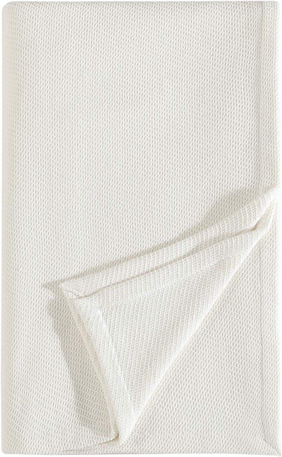 Eddie Bauer – Manta Queen, ropa de cama acogedora de algodón, decoración del hogar para todas las estaciones (Windy Ridge White, Queen)