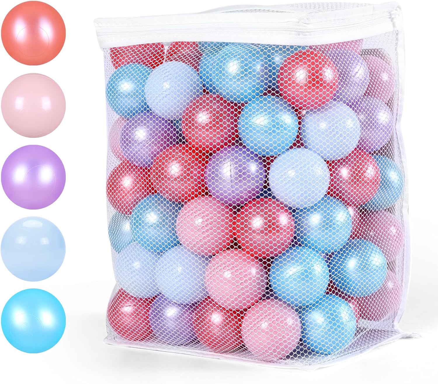 Pelotas para hoyos de bolas, sin ftalatos, sin BPA, bolas de plástico no tóxicas para niños y diversión para jugar