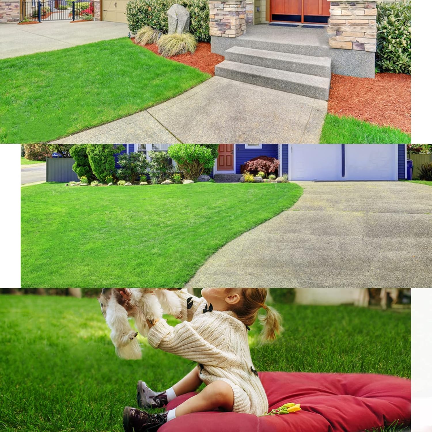 AYOHA – Alfombra de césped artificial realista de 7 x 14 pies, altura del pelo de 0.8 pulgadas, alfombra de césped sintético falso, alfombra de
