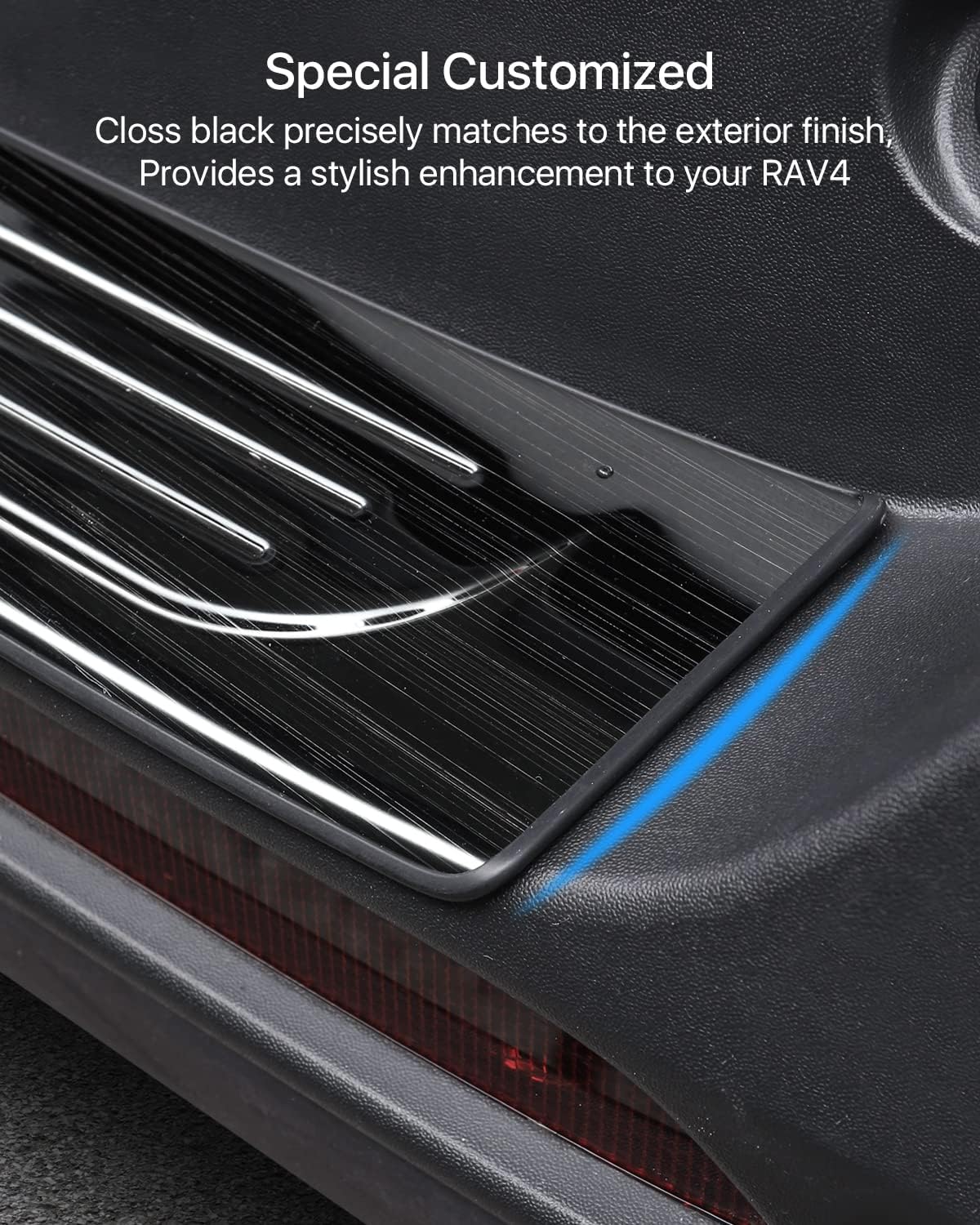 Protector de parachoques trasero para Toyota RAV4 2024 2023 2022 2021 2020 2019, cubierta protectora de umbral de puerta de maletero, protector de
