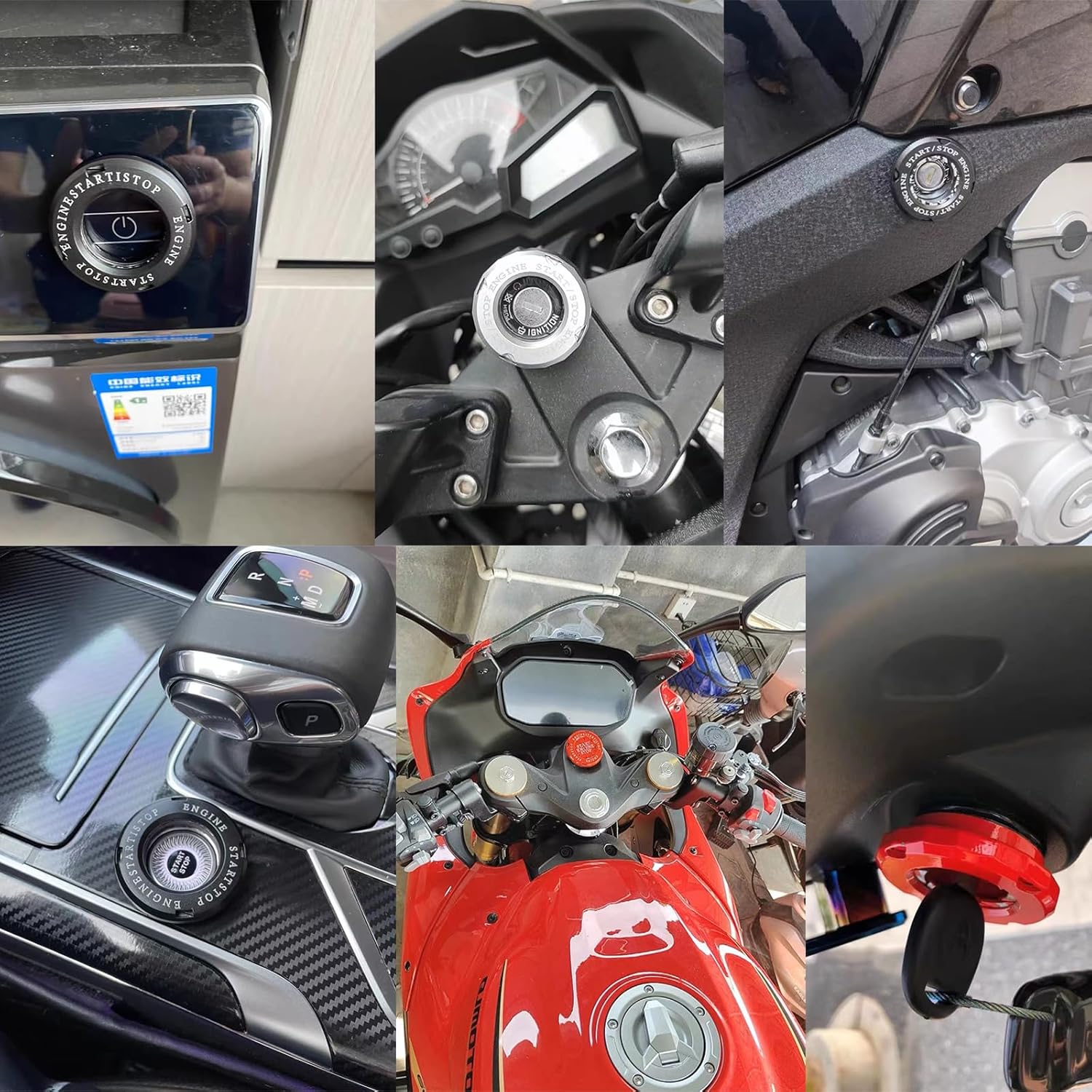 Cubierta de botón de arranque giratorio, cubierta universal para botón de arranque del motor de automóvil, Autobots Pegatinas para coche, decoración