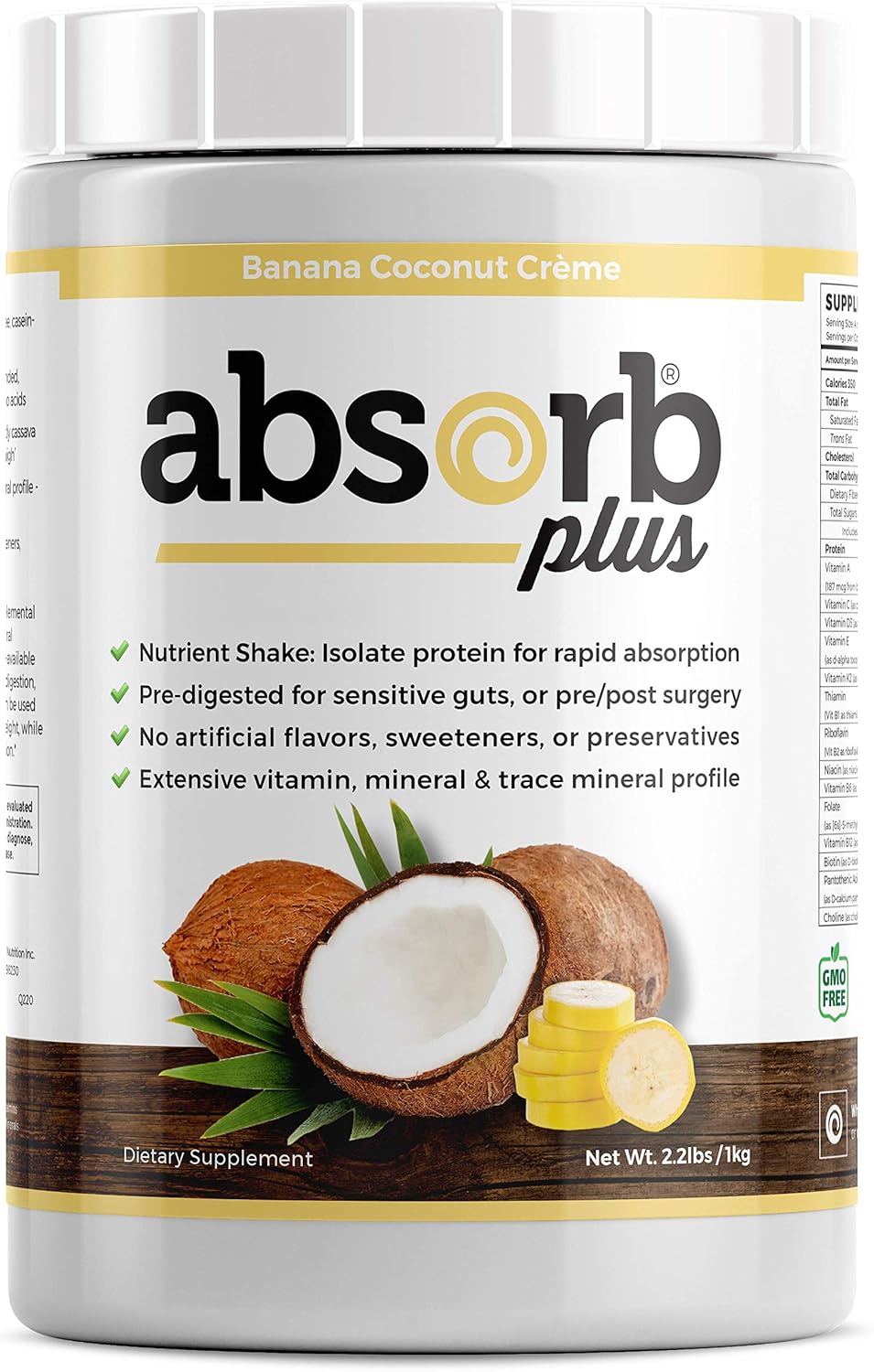 Isolate Protein – Suplemento dietético para mejorar la salud intestinal, apoyo nutricional adicional, todos los ingredientes naturales, sin OMG, sin