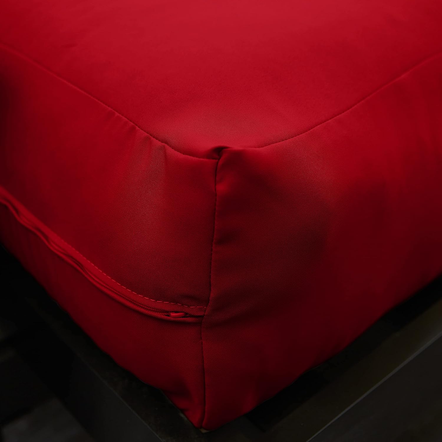 Trupedic x Mozaic – Colchón de futón estándar de tamaño matrimonial de 12 pulgadas (marco no incluido), rojo escarlata básico, ideal para