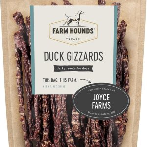 Farm Hounds Palitos de molleja de pato de alta calidad, 100% naturales, golosinas de pato criadas en pastos para perros, golosinas de proteína Farm Hounds Palitos de molleja de pato de alta calidad, 100% naturales, golosinas de pato criadas en pastos para perros, golosinas de proteína