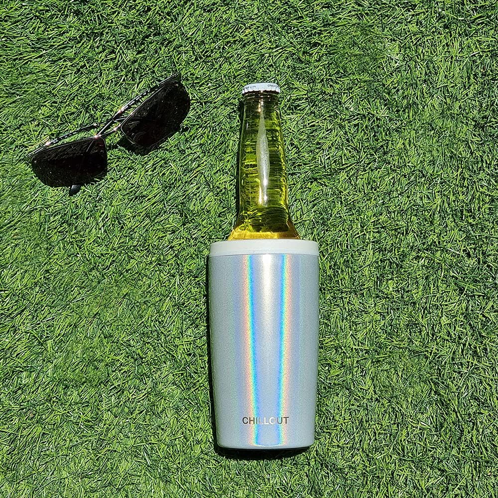 CHILLOUT LIFE Skinny – Enfriador de latas para latas delgadas y botellas de cerveza de 12 onzas estándar o altas  Enfriador de latas universal 4 en