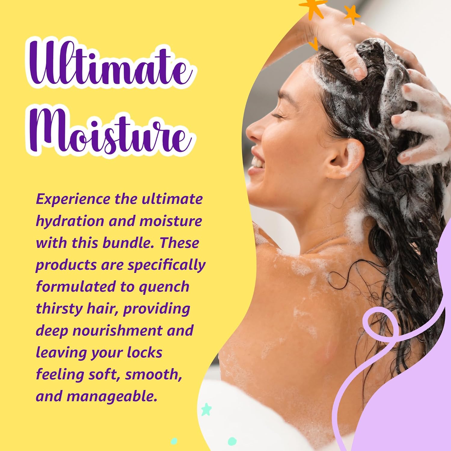 Paquete de 2 productos para el cabello para mujeres, incluye champú húmedo y acondicionador Aussie Miracle Moist Set Productos para el cabello