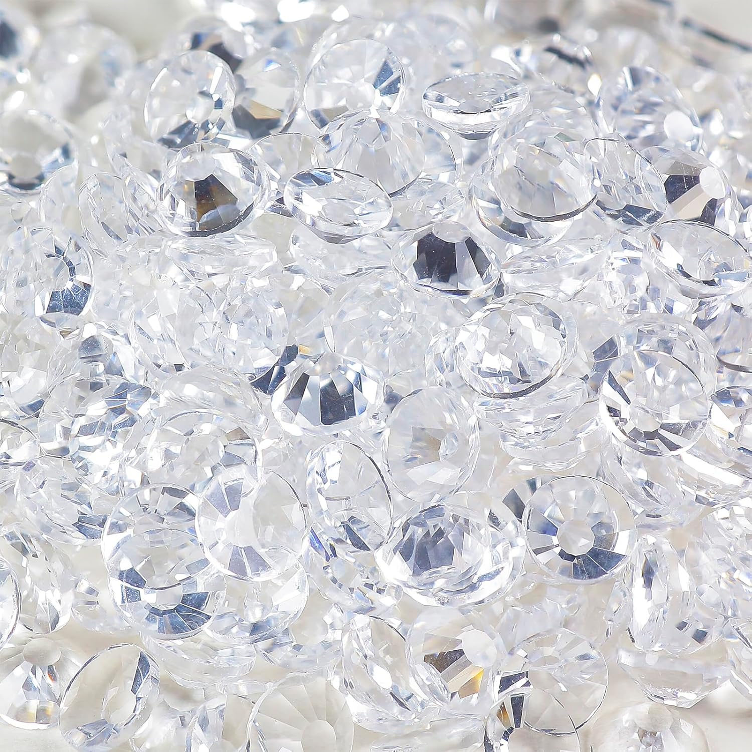 Genie Crystal ss30 – 576 diamantes de imitación de cristal transparente unfolid, 576 piezas de diamantes de imitación de 0.248 in con parte trasera