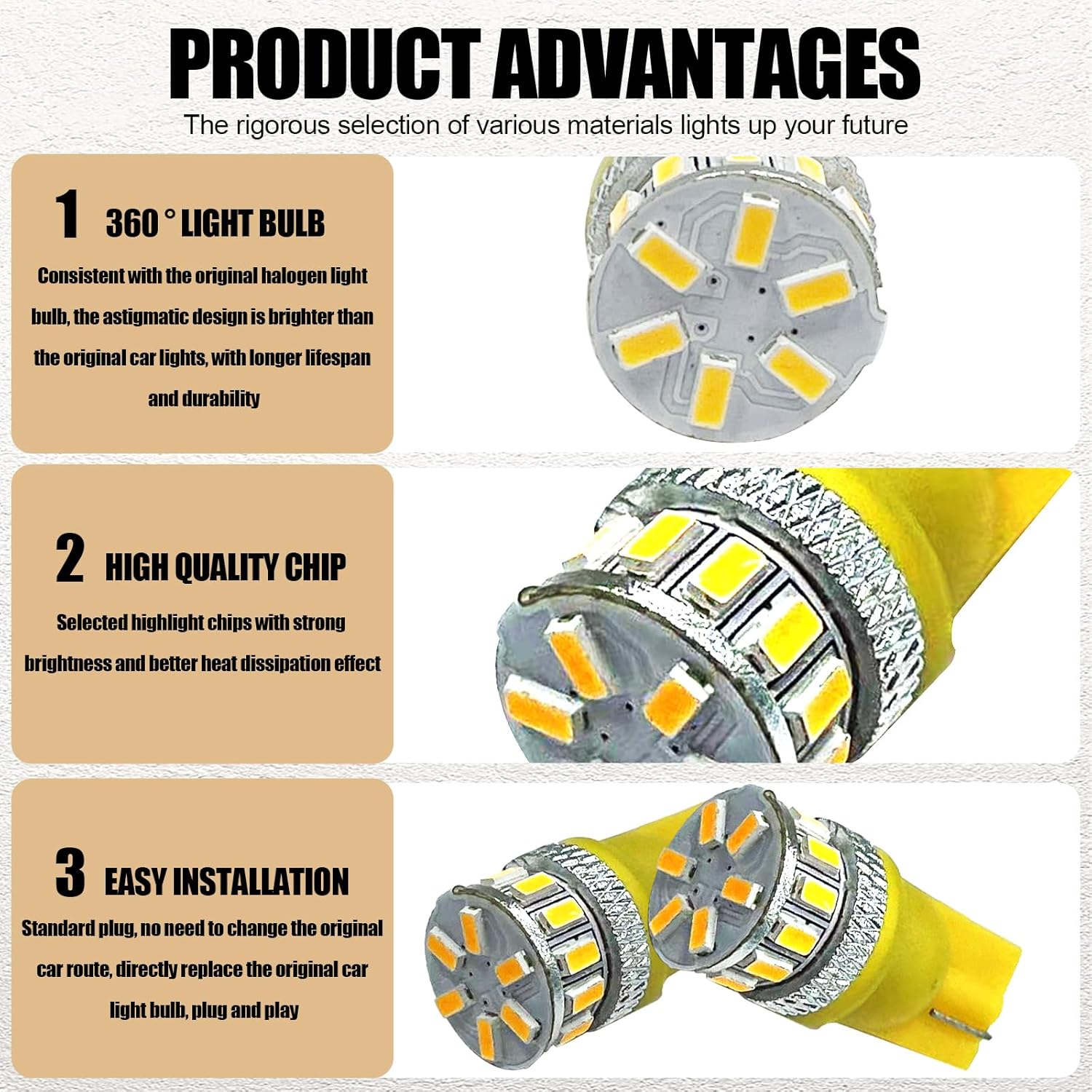 gunhunt 2 luces LED T10 18SMD 3014 para instrumentos, iluminación de 180, luz indicadora de iluminación para automóvil, lámpara de matrícula de