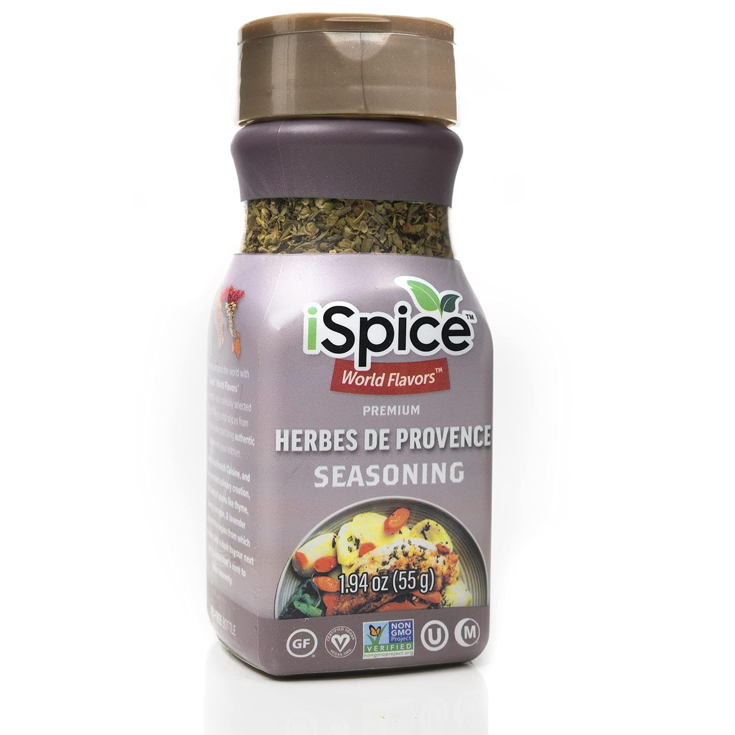 iSpice – Mezcla de súper especias de sabor mundial HERBES DE PROVENCE SEASONING  Todo natural  Listo para usar como está  No se necesita preparación