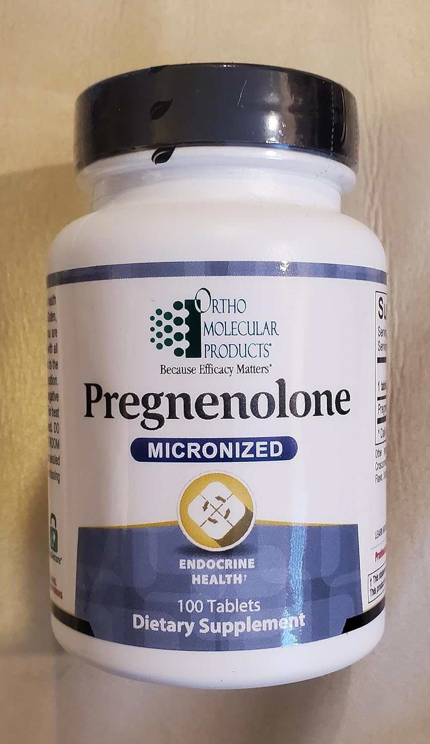Ortho Molecular Product Pregnenolone — 10 mg – 100 Tabletas (Cantidad de 2)