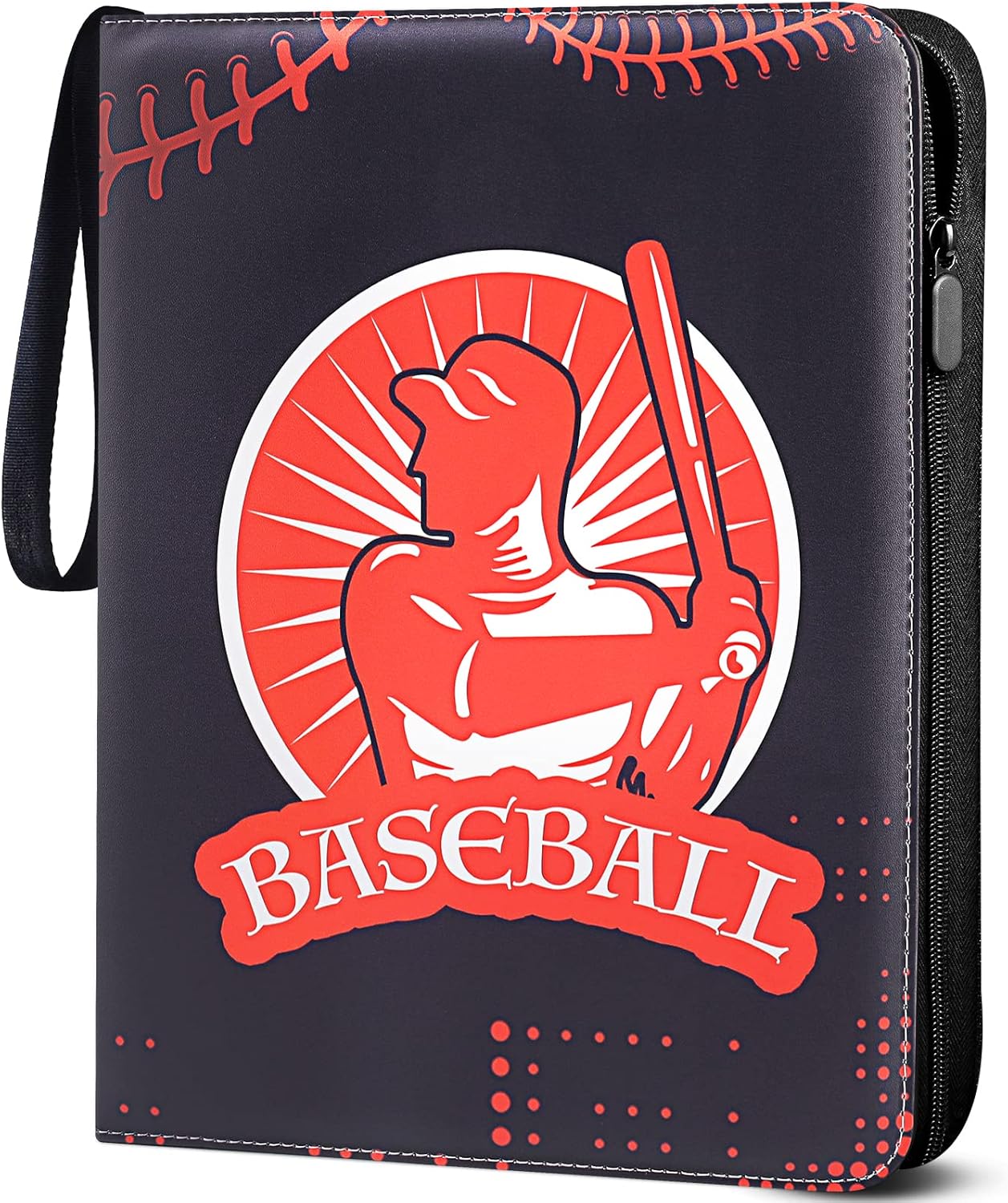 Carpeta de tarjetas de béisbol con 9 bolsillos con 50 fundas, carpeta de tarjetas intercambiables, 900 bolsillos, estuche de exhibición de tarjetas