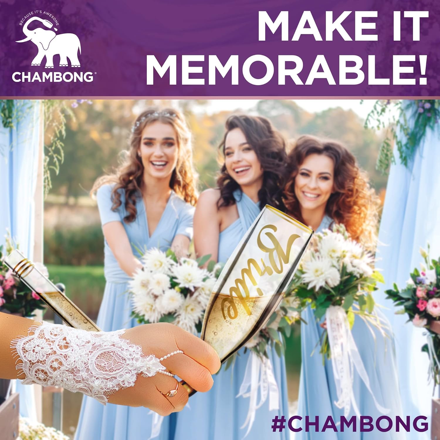 Chambong Copas de champán para novios (6 onzas)  Copas de brindis de boda para señor y señora, copas de champán para celebraciones de boda, copas de