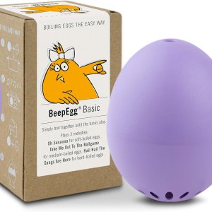 BeepEgg Basic Purple – Temporizador de huevos para hervir huevos – Cocina musical para huevos suaves, medianos y duros – Seguro para alimentos – BeepEgg Basic Purple – Temporizador de huevos para hervir huevos – Cocina musical para huevos suaves, medianos y duros – Seguro para alimentos –