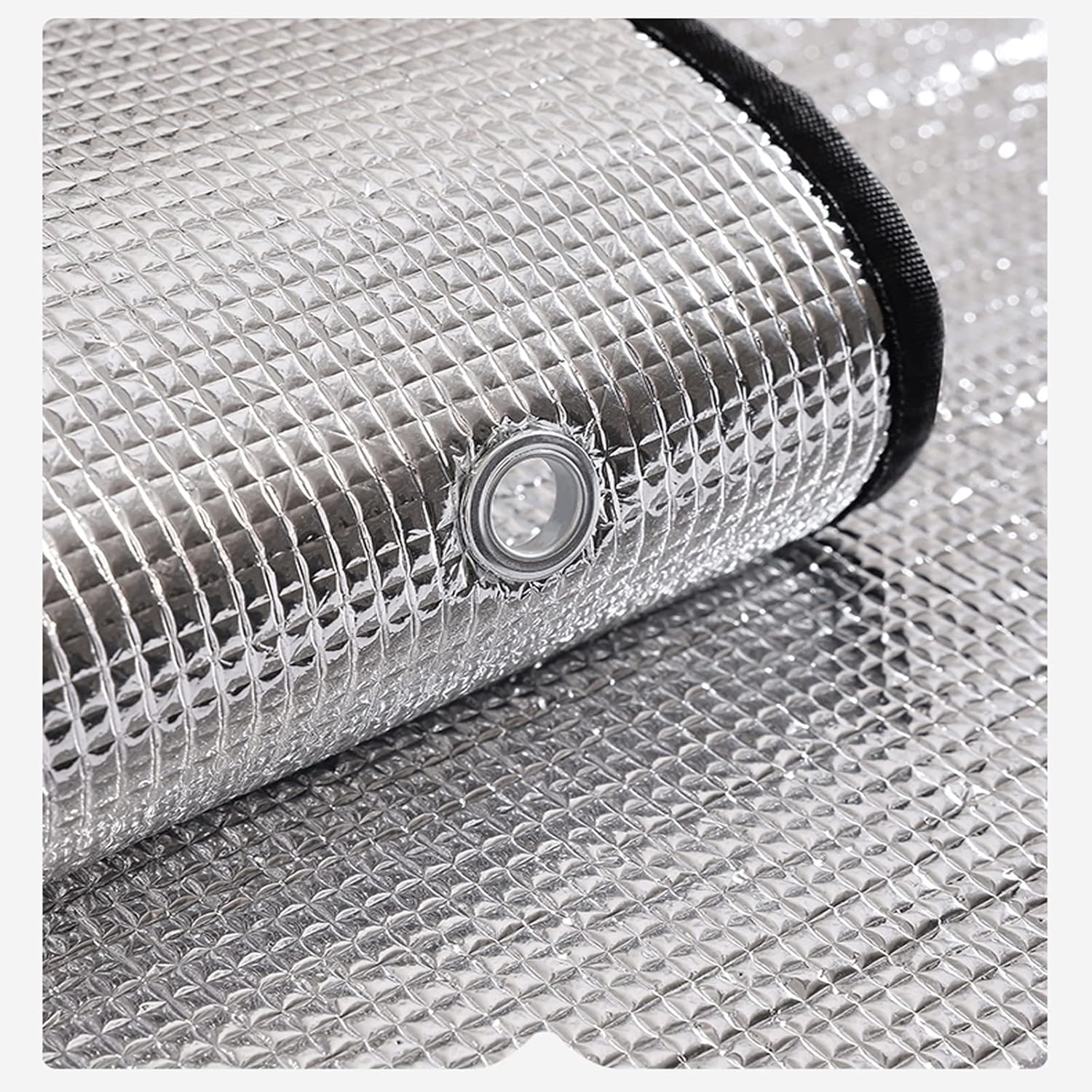 Película de teñido de ventana con control de calor 99% anti UV, película aislante 100% de bloqueo de luz, visera solar de papel de aluminio,