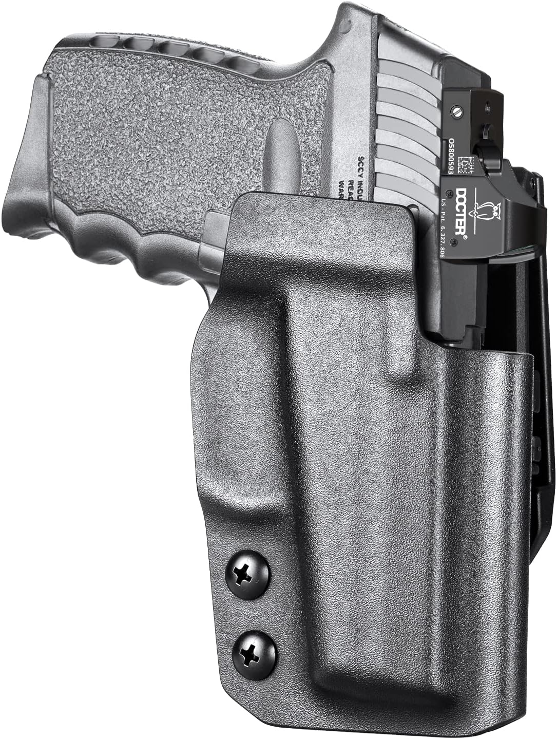 OWB – Funda compatible con SCCY CPX1 CPX2 de 0.354 in, retención de nivel II en el exterior de la cintura, transporte abierto para SCCY CPX-1 CPX-2,