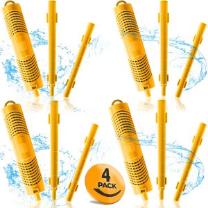 Palitos minerales con filtro de spa para cartucho de filtro de bañera de hidromasaje, duran 4 meses, amarillo, 4 unidades Palitos minerales con filtro de spa para cartucho de filtro de bañera de hidromasaje, duran 4 meses, amarillo, 4 unidades
