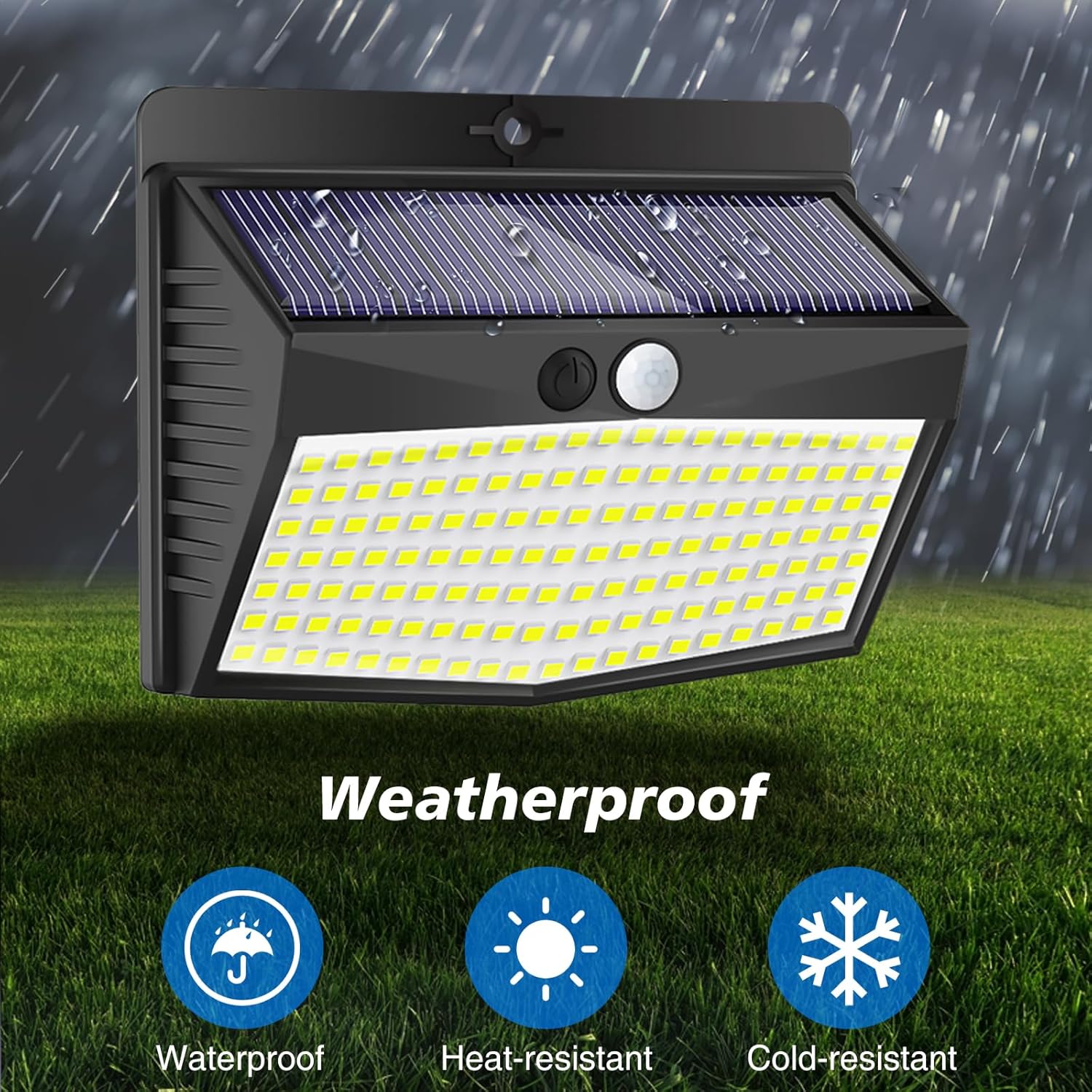Peasur 138 LED6 paquetes Luces solares con sensor de movimiento para exteriores con 3 modos de iluminación, inalámbricas, impermeables, de
