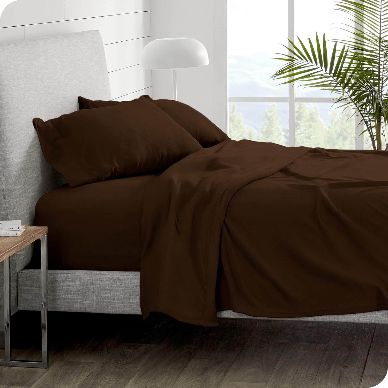 Bare Home Juego de sábanas de forro polar súper suave, tamaño Queen, forro polar de felpa extra, sábanas de cama sin pelusas, calidez acogedora para