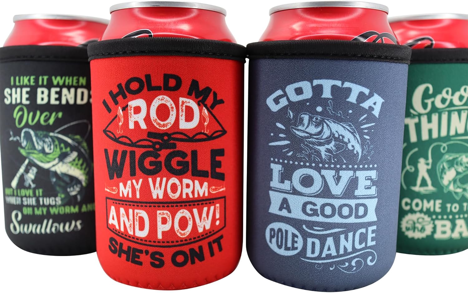 Divertidos Coozies de pesca para hombres, regalos esenciales de pesca para hombres, regalos divertidos para papá para pescadores que lo tienen todo