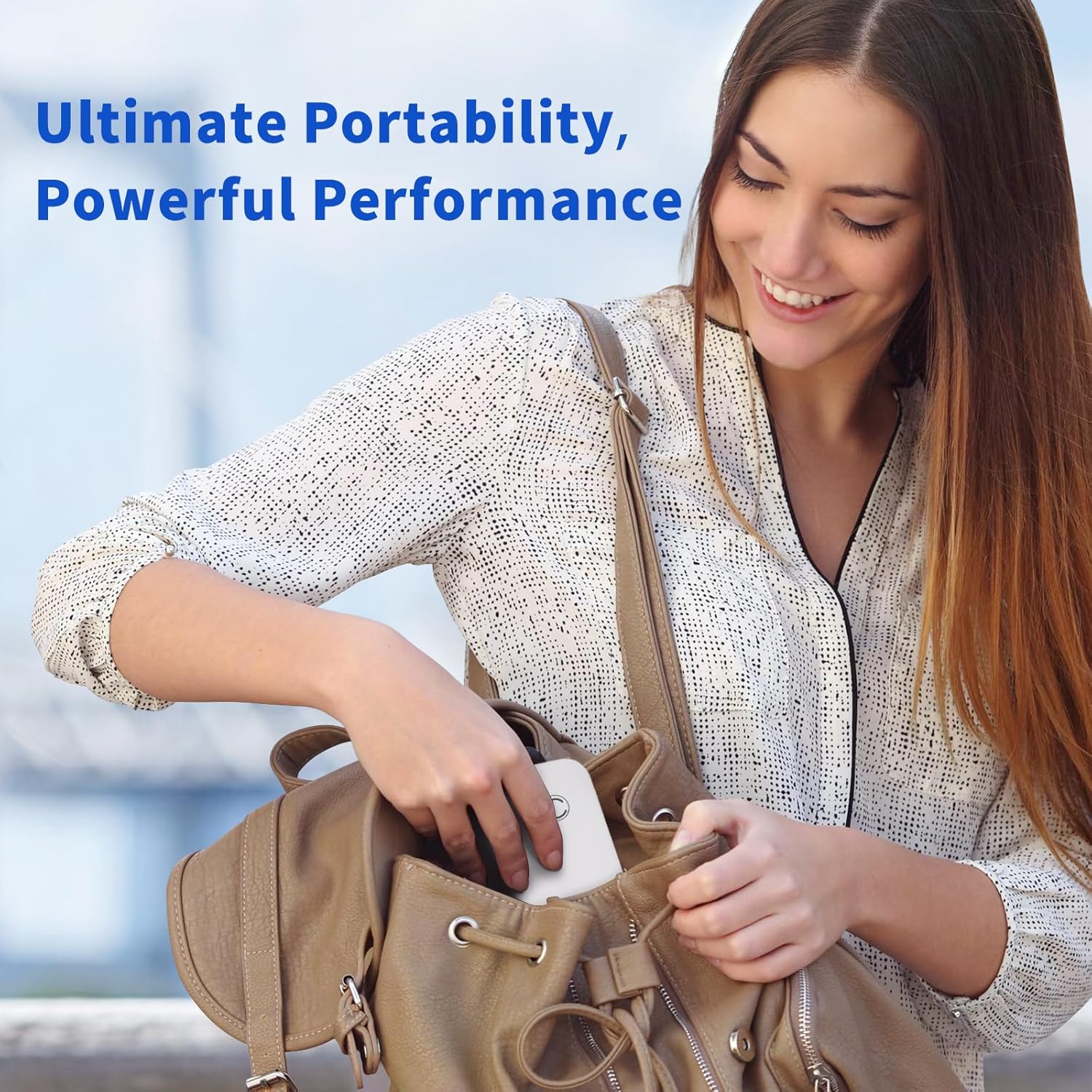 JADENS Impresoras portátiles inalámbricas para viajes, compatible con letras estadounidenses de 8.5 x 11 pulgadas, impresora térmica Bluetooth