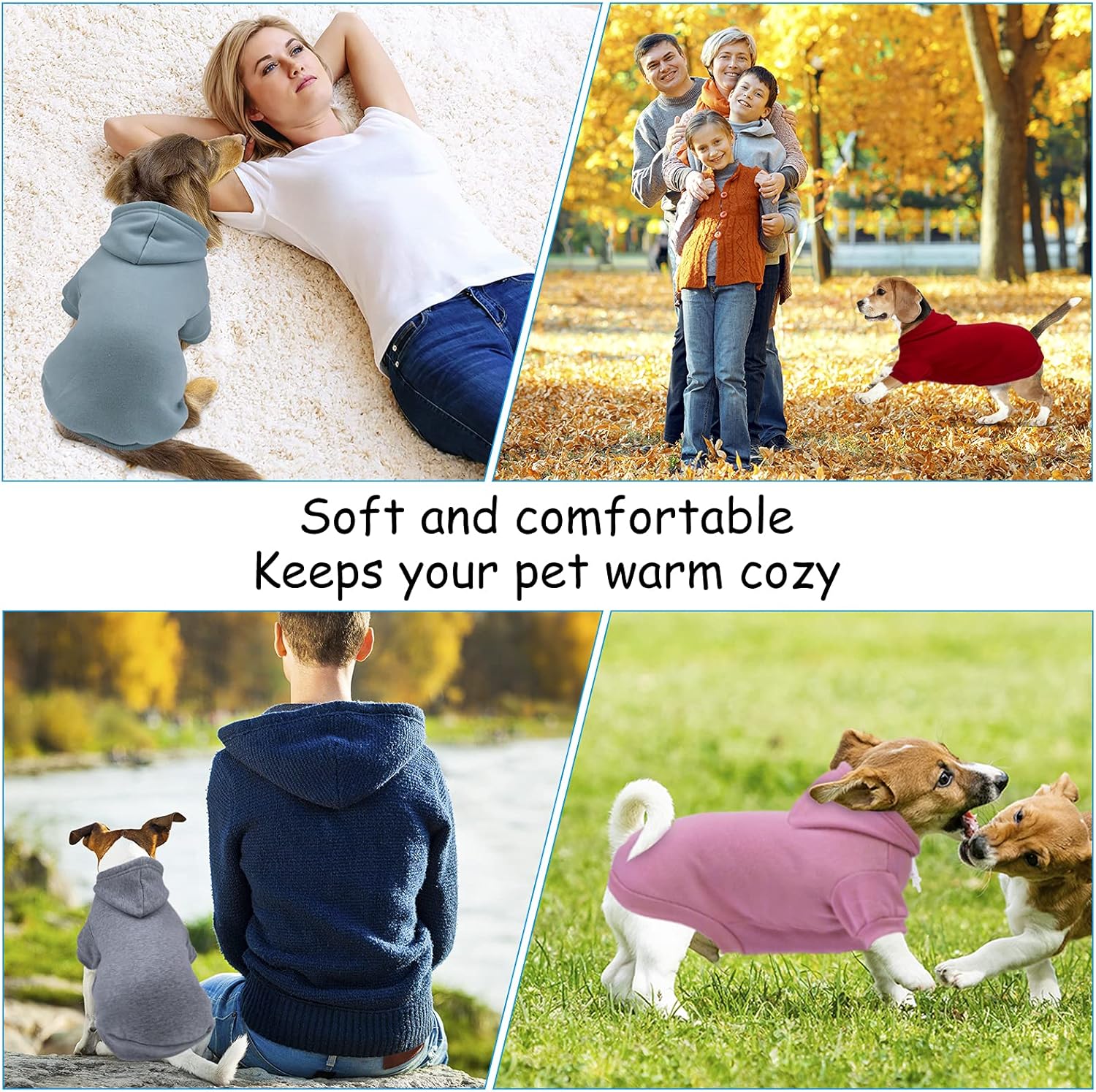 Atdesk Sudadera personalizada con capucha para perro, sudadera de forro polar con capucha para perro, suéter cálido para mascotas, abrigo de gato