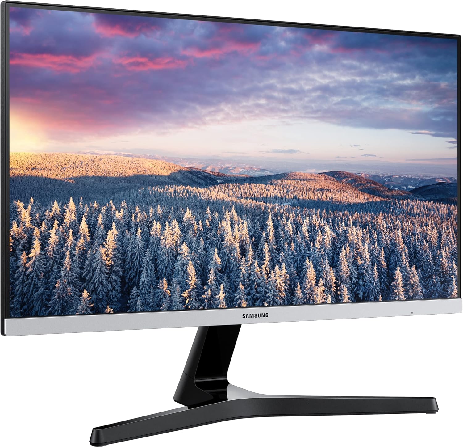 SAMSUNG Monitor LS24R LED FHD AMD FreeSync de 24 pulgadas con diseño sin bisel, negro – 23.8″ 1080P 169 75Hz, panel VA, HDMI, D-sub, relación de