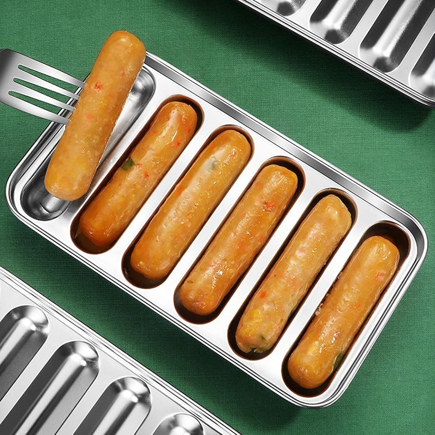 mumisuto Molde para salchichas, molde casero para perros calientes de acero inoxidable 304 con 6 cavidades, molde para salchichas, suplemento