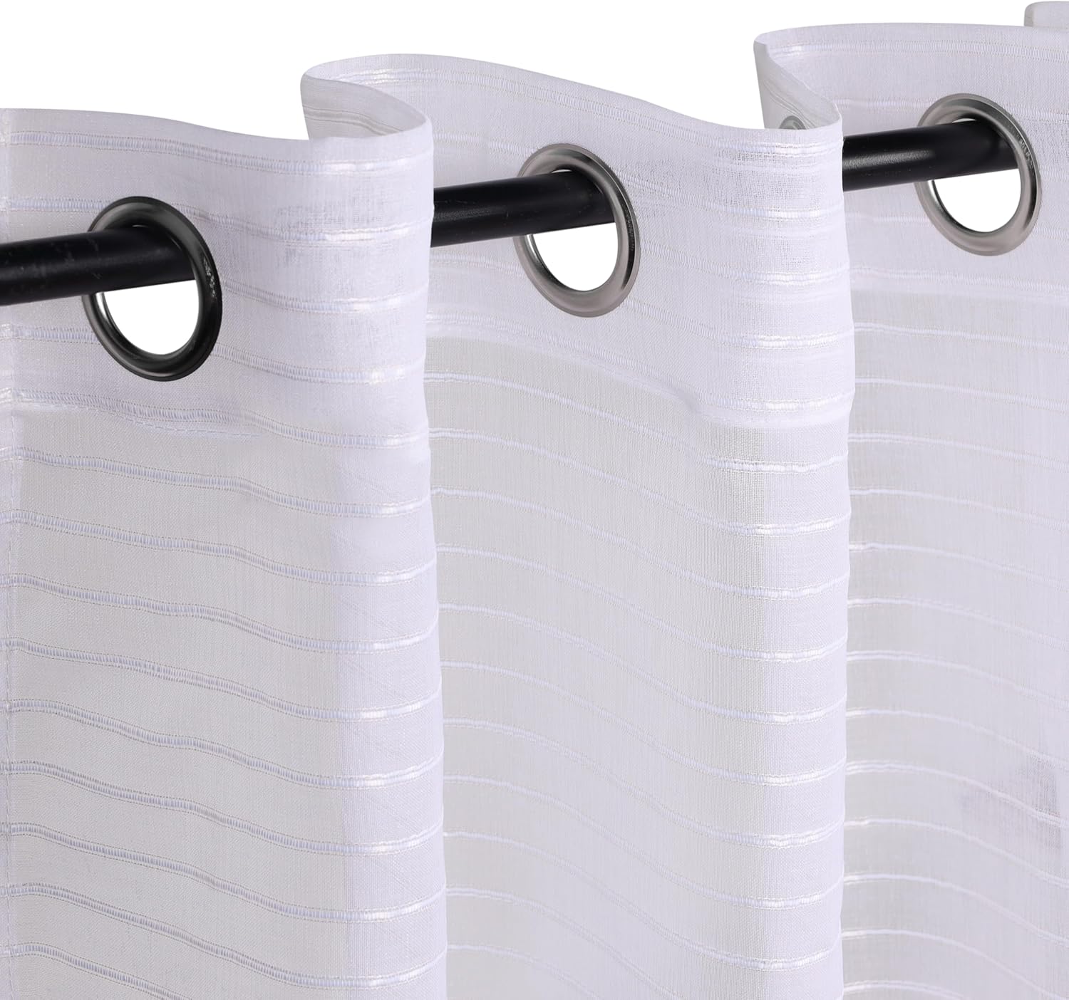 Superior Jackson – Cortinas con ojales (2 unidades), diseño de rayas