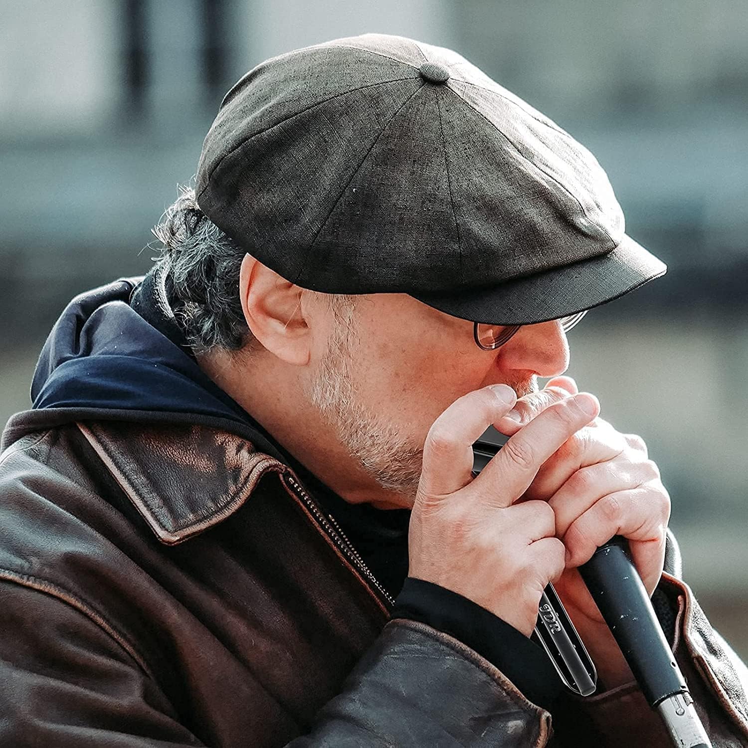 JDR Harmonica Key of Paddy C Ninja, Blues Mini Arpa 10 Agujeros 20 Tonos Musical con Estuche para Adultos Niños Principiantes Profesionales