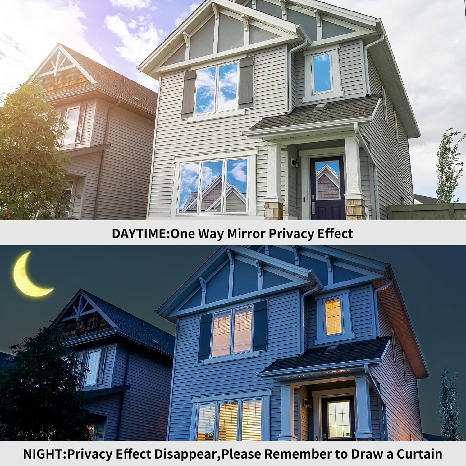 Película de privacidad para ventana unidireccional con herramientas de instalación, privacidad diurna, bloqueo solar UV, control de calor,