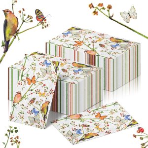 200 servilletas desechables de 3 capas desechables para baño, toallas de mano de acuarela mariposa floral decorativas servilletas de papel 200 servilletas desechables de 3 capas desechables para baño, toallas de mano de acuarela mariposa floral decorativas servilletas de papel