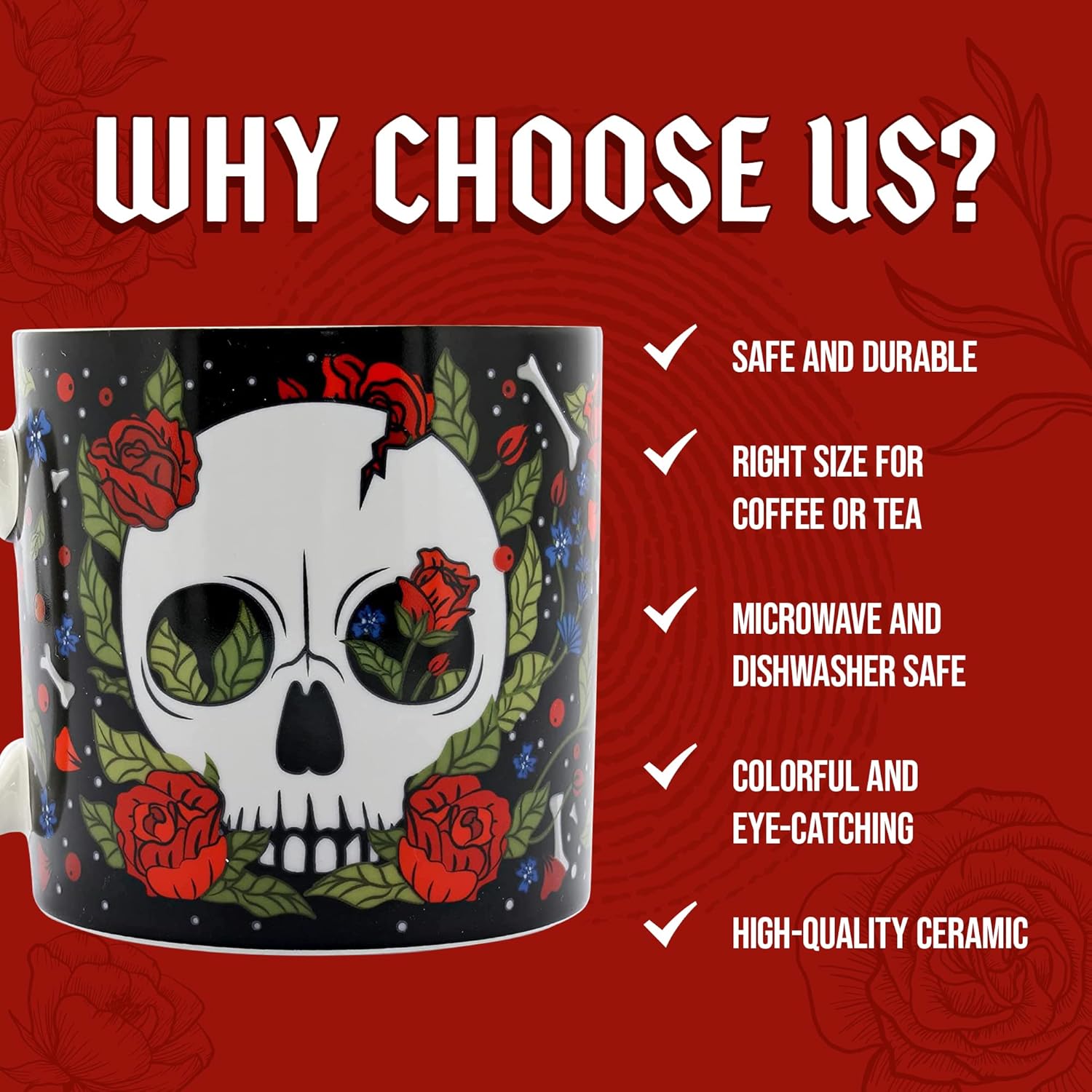 Ginger Fox – Taza de café True Crime Addict, taza de café espeluznante, taza de café de cerámica, mercancía de adicto al crimen, regalos de crimen