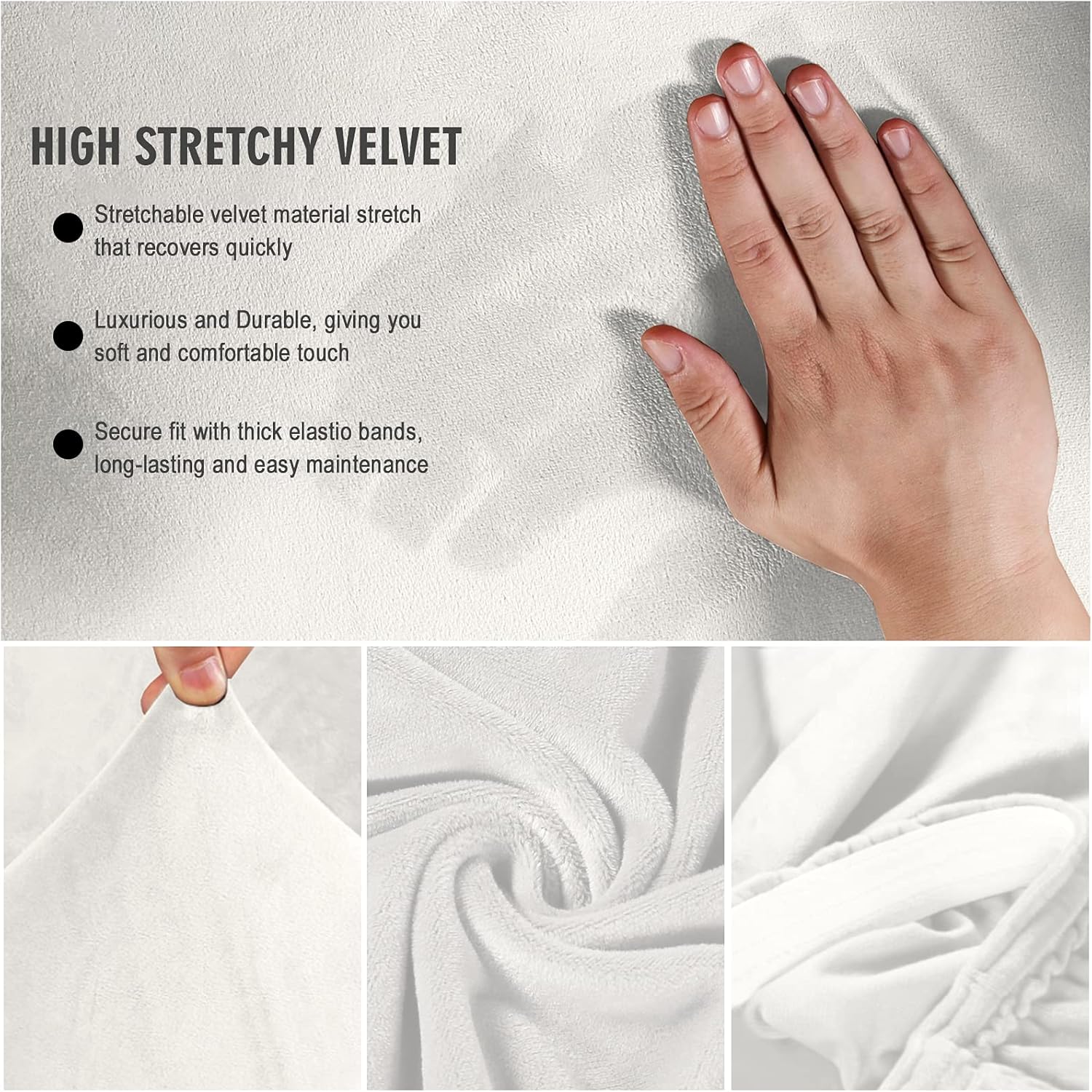MIFXIN Funda para sofá futón sin brazos, de terciopelo, elástica, plegable, suave, elástica, protector de muebles para futón, sofá cama, sin
