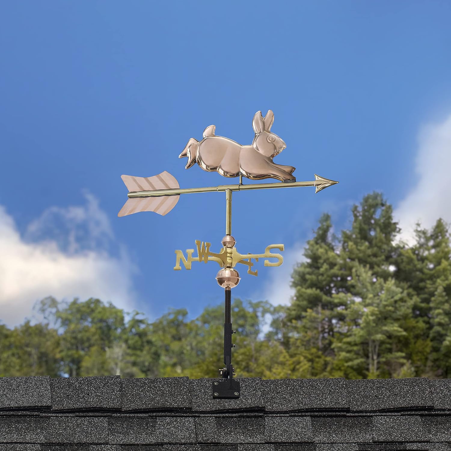Good Directions Veleta Rabbit Cottage, cobre pulido, incluye soporte de techo
