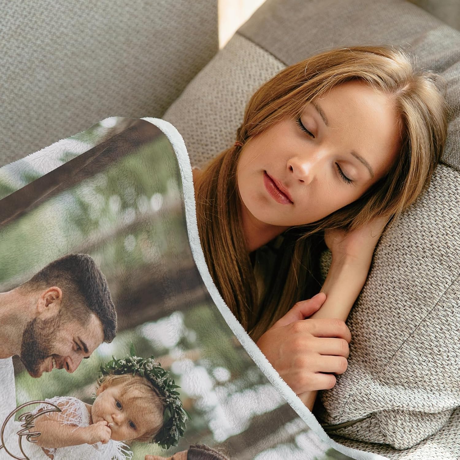 Manta personalizada con imagenfoto  Manta de franela personalizada para mujeres y hombres  Manta personalizada para regalos de Navidad, San