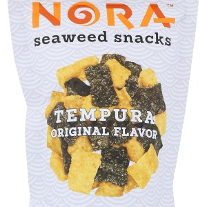Nora Snacks Tempura Bocadillo de algas marinas crujientes de sabor original, sin gluten, sin OMG, 1.6 onzas (paquete de 12) Nora Snacks Tempura Bocadillo de algas marinas crujientes de sabor original, sin gluten, sin OMG, 1.6 onzas (paquete de 12)