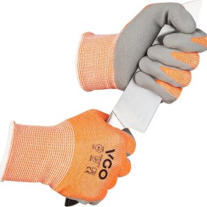 Vgo… 1 par de guantes resistentes a cortes ANSI A3, protección de manos, revestimiento de goma de látex para jardinería y trabajo (talla M, Vgo… 1 par de guantes resistentes a cortes ANSI A3, protección de manos, revestimiento de goma de látex para jardinería y trabajo (talla M,
