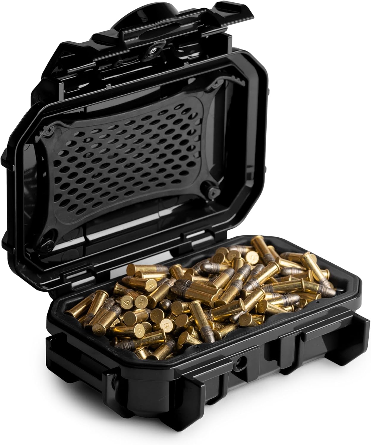 Evergreen Estuche de munición para micro pistola para almacenar balas de munición de 0.22 a 0.354 in, seguro para viajes, especificaciones de mil,