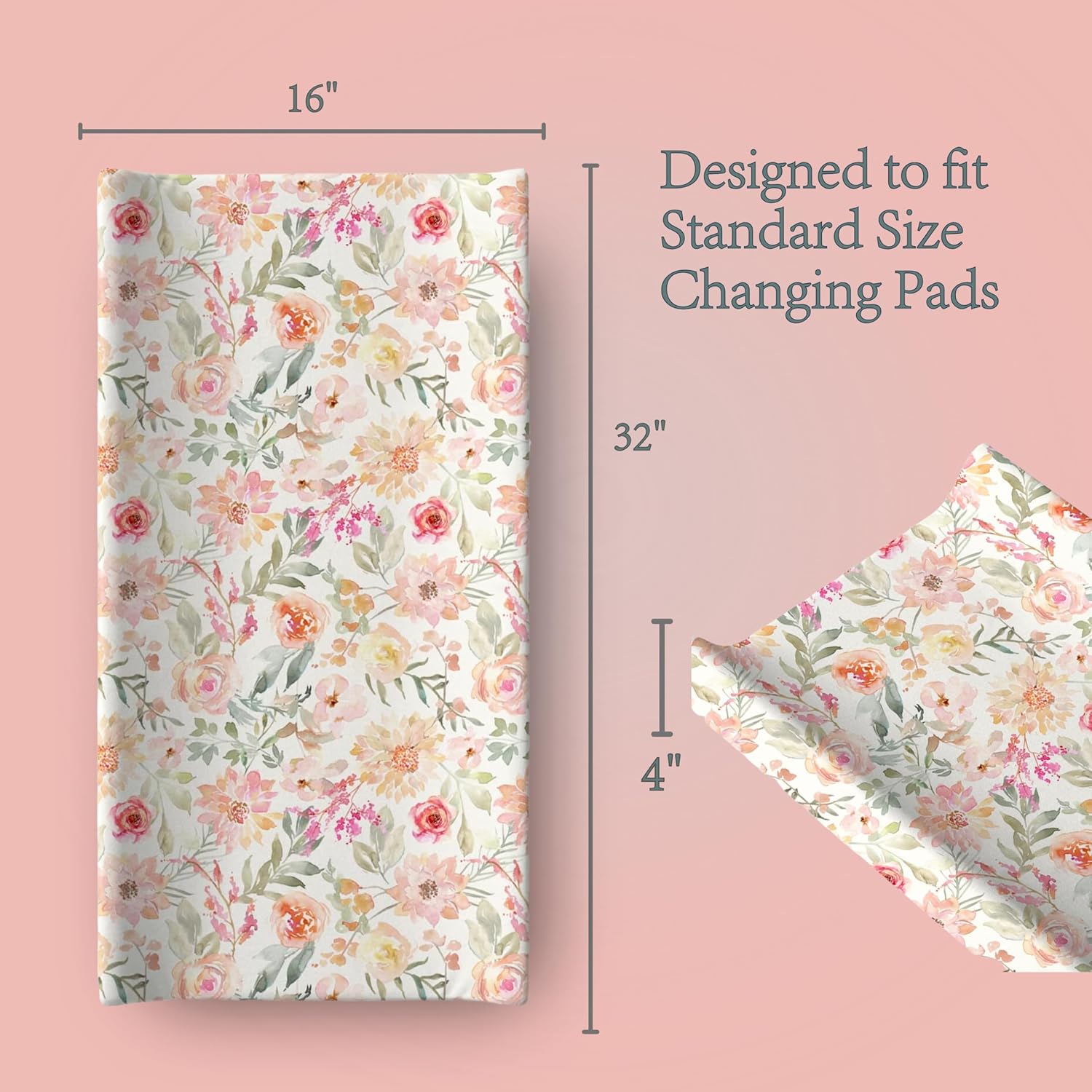 Max&So… – Funda de cambio de pañales para bebé, sábana ajustable universal ultrasuave para tipos ovalados, rectangulares y de reloj de arena para
