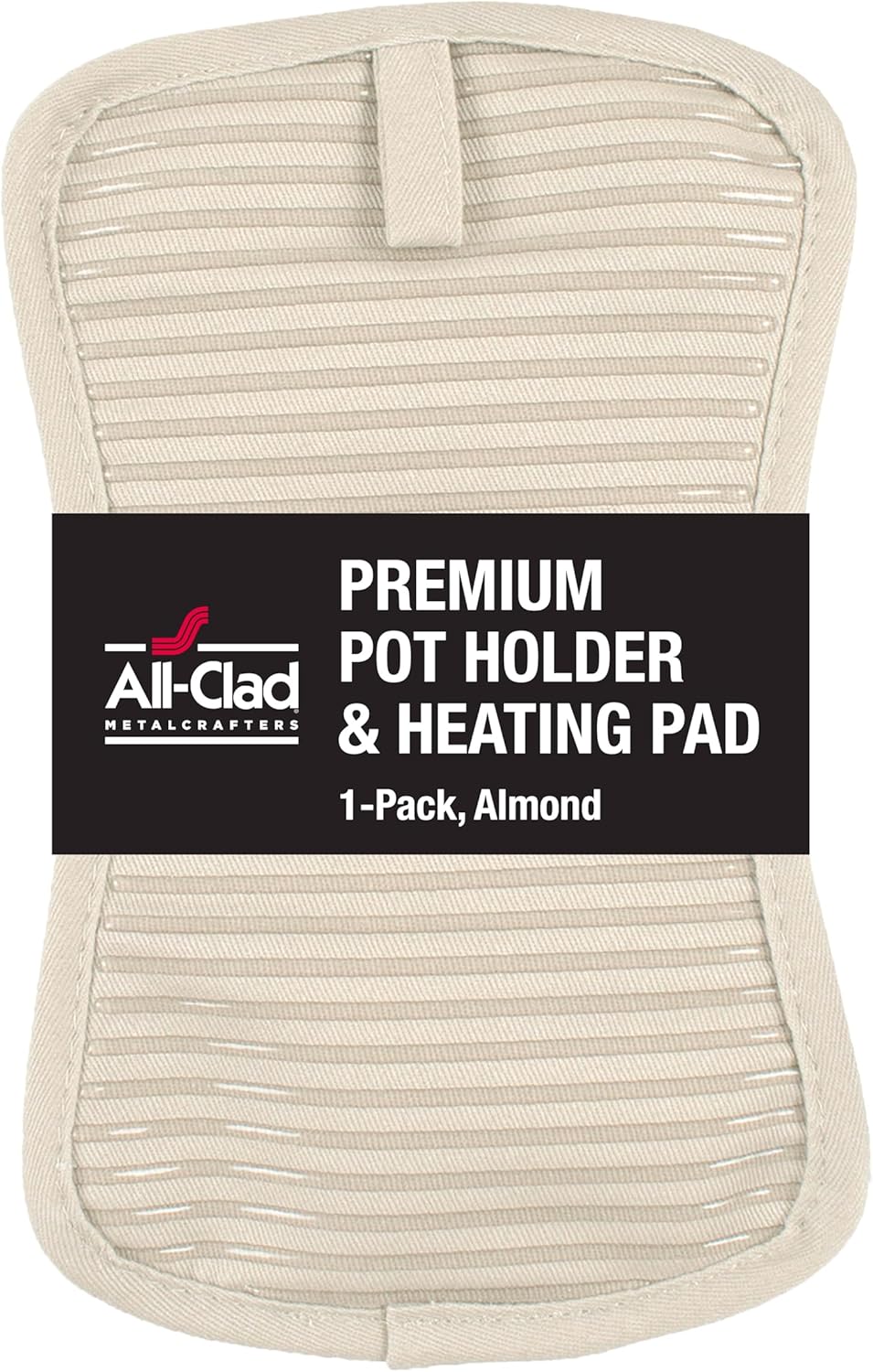 All-Clad Soporte para ollas y almohadilla caliente resistente al calor hasta 500 grados, 100% algodón, almohadilla caliente de 10 x 6.25 pulgadas