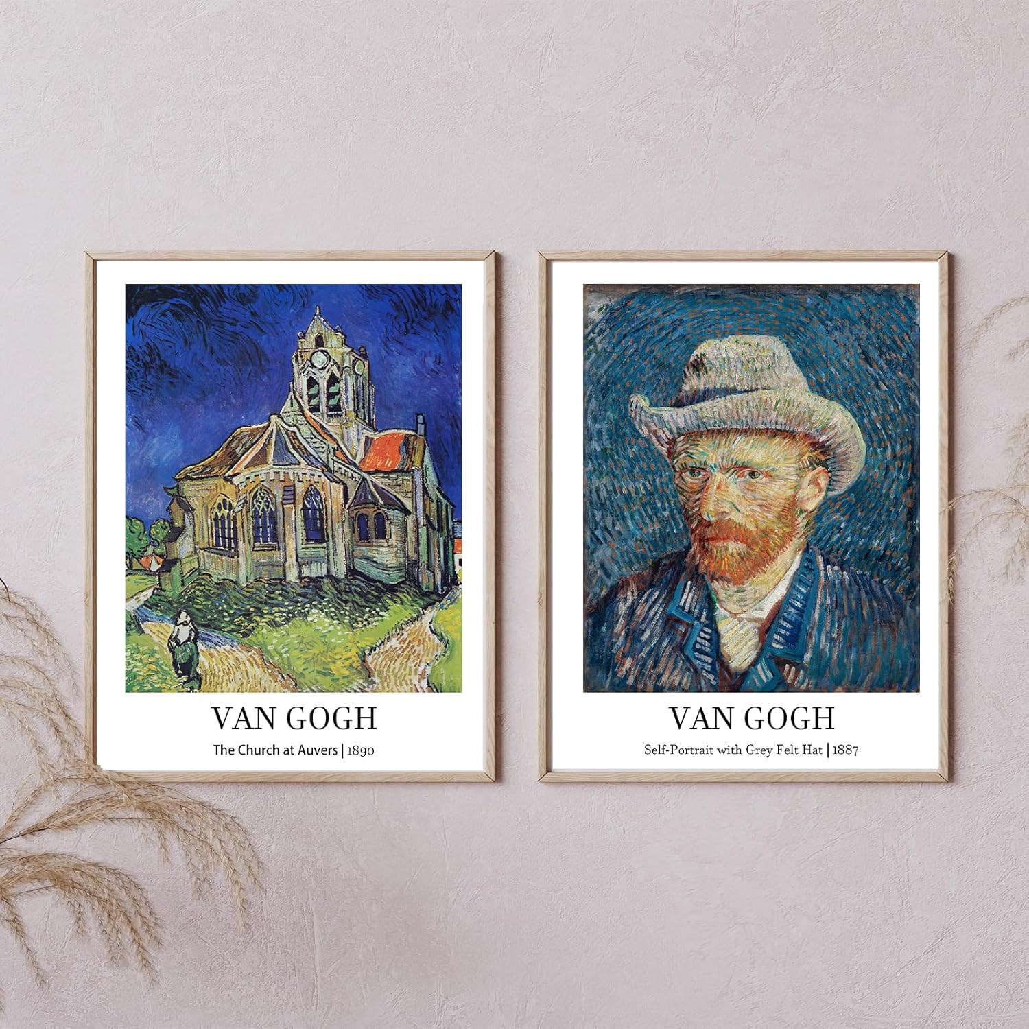 CRYUWOX Vincent Van Gogh – Pósteres vintage para pared, galería Van Gogh, juego de 9 lienzos sin marco de 8 x 10 pulgadas, arte de pared en lienzo